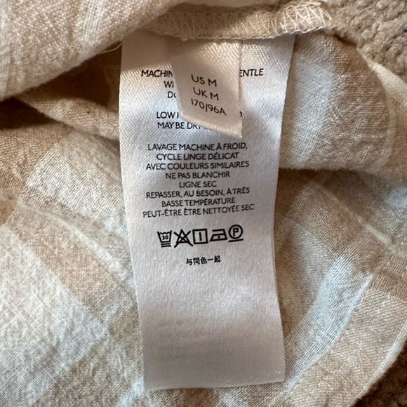 Anthropologie Pilcro The Bette Babydoll Short Sleeve Linen/Cotton Blend Blouse - Picture 10 of 11